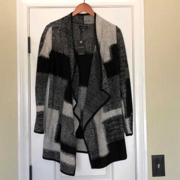 XS Lucky Brand Moto Knit Cardigan Sweater Jacket Asymmetrical NWT - Picture 5 of 9